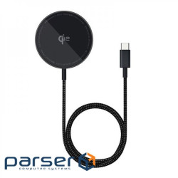 Wireless charger Baseus Simple Mini4 Air Magnetic Qi2 15W black (P10278200111-00)