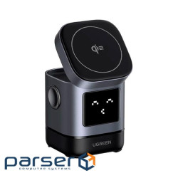Зарядний пристрій Ugreen 2-in-1 wireless iPhone + AirPods W709 gray (45775)
