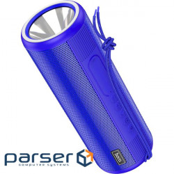 Portable speaker with built-in flashlight HOCO HC11 Bora Blue (6931474762085)