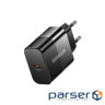 Зарядний пристрій Essager USB-C PD30W + cable USB-C to USB-C 60W black (E30JSB1-SYTT1-T)