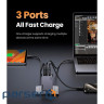 Зарядний пристрій UGREEN X755 Nexode Pro 65W 1xUSB-A, 2xUSB-C, PD3.0, QC3.0 GaN Wall Charg (25871)