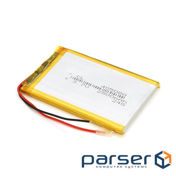 Літій-полімерний акумулятор 4*50*80mm (Li-ion 3.7В 2500мА&middot,год) (405080) ) (405080)