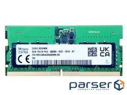 Пам"ять SO-DIMM, DDR5, 8Gb, 5600 MHz, Hynix, 1.1V, CL46 (HMCG66AGBSA092N AA)