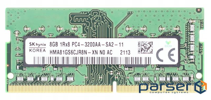 Модуль пам'яті HYNIX SO-DIMM DDR4 3200MHz 8GB (HMA81GS6CJR8N-XN)