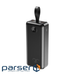 Зовн. акум. XO PR240 - 30000 mAh PD20W + QC22.5W with light (Чорний ) (PR240_Black)