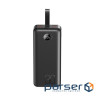 Зовн. акум. XO PR240 - 30000 mAh PD20W + QC22.5W with light (Чорний ) (PR240_Black)