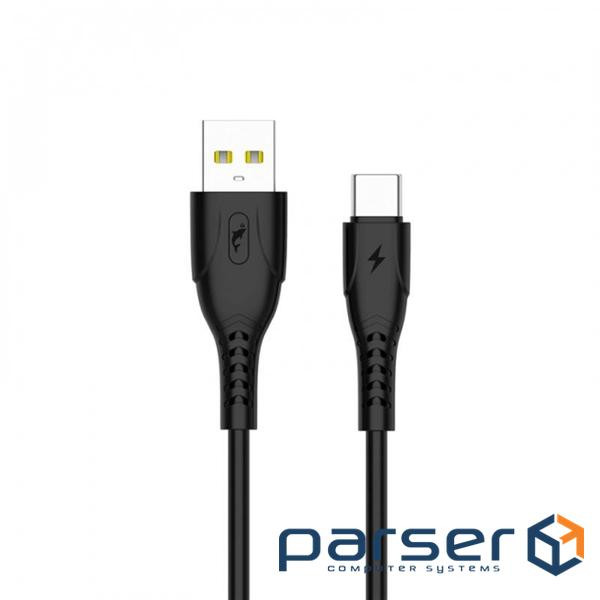 Кабель SkyDolphin S08T USB-USB Type-C (M/M), 1 м , Black (SDUSB-000563)