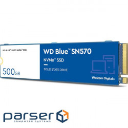 Твердотільний накопичувач SSD M.2 WD Blue SN570 500GB NVMe PCIe 3.0 4x 2280 TLC (WDS500G3B0C) SSD M.2 WD Blue SN570 500GB NVMe PCIe 3.0 4x 2280 TLC (WDS500G3B0C)
