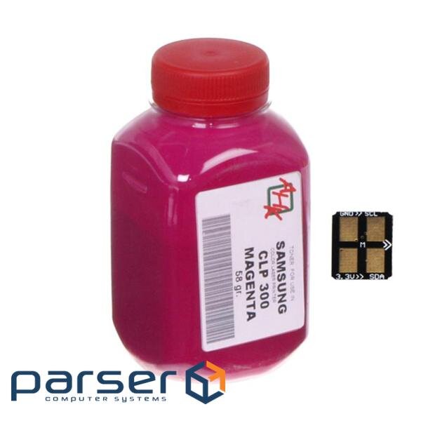 Тонер SAMSUNG CLP-300 Magenta+chip AHK (1500230)