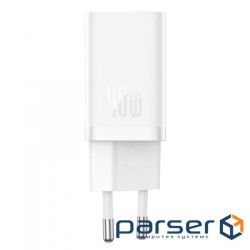 МЗП Baseus GaN5 Pro 40W Type-C+Type-C white (CCGP180102)