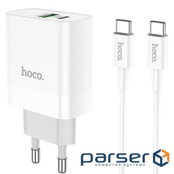 Мережевий зарядний пристрій HOCO C80A Rapido PD20W+QC3.0 charger set (Type-C TO Type (6931474740533)