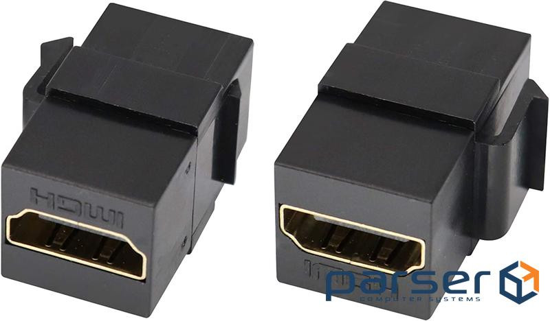 HDMI F/F monitor adapter (Keystone), adapter 4K@60Hz direct, black (62.09.8361-1)