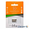 Флеш-накопичувач USB 64GB T&G 105 Metal Series Silver (TG105-64G)