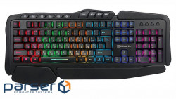 Keyboard REAL-EL Gaming 8900 RGB Macro USB black