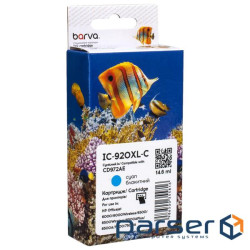 Картридж Barva HP 920XL (CD972AE) 980 c, Cyan (IC-920XL-C)