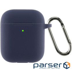 Чохол ArmorStandart Ultrathin Silicone Case With Hook для Apple AirPods 2 Dark Blue (ARM59681)