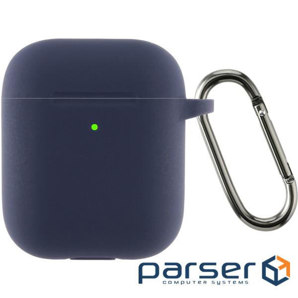Чохол ArmorStandart Ultrathin Silicone Case With Hook для Apple AirPods 2 Dark Blue (ARM59681)