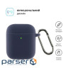 Чохол ArmorStandart Ultrathin Silicone Case With Hook для Apple AirPods 2 Dark Blue (ARM59681)
