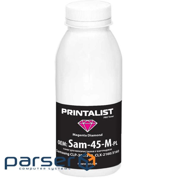 Тонер SamsungCLP-300/310, CLX-2160/3160 45г Magenta Printalist (Sam-45-M-PL)