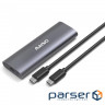 Кишеня Maiwo K1689 внеш.для M.2 SSD NVMe/SATA combo через USB3.1 GEN2 Type-C