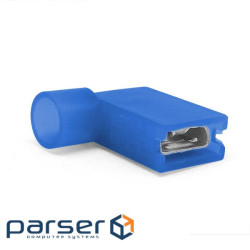 Наконечник кабельний кутовий ножовий (гніздо) повністю в ізоляції 0.8х6.35мм, січ. пров (FLDNY2-250) (FLDNY2-250)