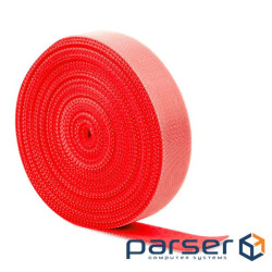 Стяжки на липучці ширина 10мм, рулон 45м, червоні, ціна за рулон (MTD-00267) (MTD-00267)