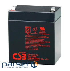 Акумуляторна батарея CSB GP1245F2, 12V 4.5Ah (90х70х 100 (108)) Q10