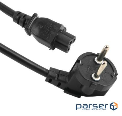 Кабель живлення Schuko PC-186 CEE7/7-IEC C5, 1.2M (PC-186 CEE7/17-IECC5CCA12)
