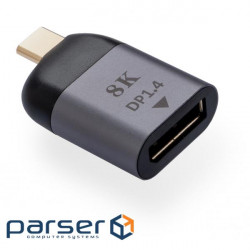 Adapter VINGA USB-C - DisplayPort Gray (VCPATCDP4C)
