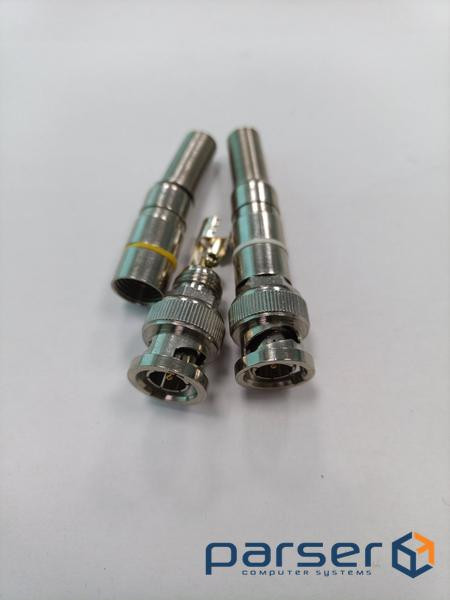 Роз&apos,єм Premium BNC-M - з пружиною під кабель та наконечником під гвинт для фіксації ц (YT30452) (YT30452)