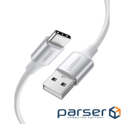 Дата кабель USB 2.0 AM to USB-C 0.5m 3A US288 white Ugreen (60130)