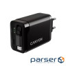 Зарядний пристрій Canyon 1xUSB-C PD65W + 1xUSB QC3.0 + cable USB-C to USB-C black (CNS-CURC65ACB)