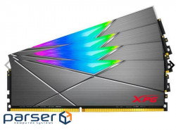 Модуль пам'яті ADATA XPG Spectrix D50 RGB Tungsten Gray DDR4 3600MHz 32GB Kit (AX4U36008G18I-QCTG50)