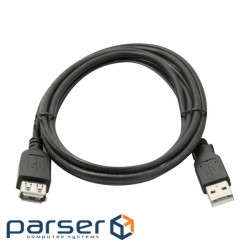 Подовжувач USB 2.0 AM / AF, 0,8m, чорний, Пакет Q500 (YT-AM/AF-0.8B)