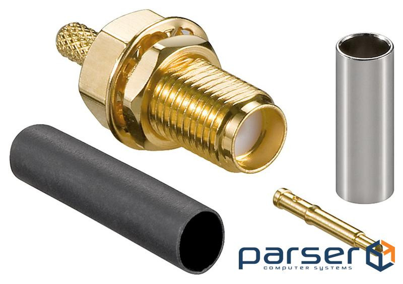 Антенний конектор FreeEnd-RF:RP-SMA M/F (конектор ),RG174/RG316 Gold (62.09.8430-1)