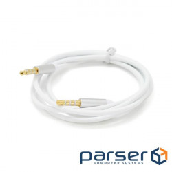 Cable VEGGIEG mini-jack 3.5 mm 3m White (YT-AUXGJ(M) (M)-AUW-3) (YT-AUXGJ(M)/(M)-AUW-3)