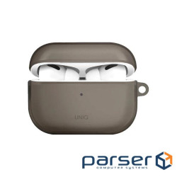 Чохол для навушників Uniq Glase AirPods Pro 2 gen Glossy Smoke (8886463683590)