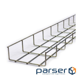 Mesh tray WBB 150x50mm, wire D4 mm, white zinc, 2.5m (CMS-WBB4-15050Z)