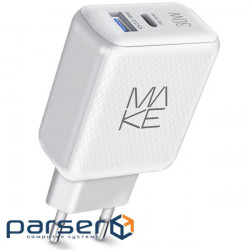 Charger MAKE 30W PD+QC White (MCW-326PWH)