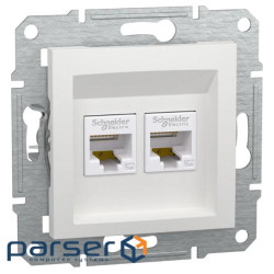 Розетка RJ45 двойная Schneider Electric Asfora UTP 5E