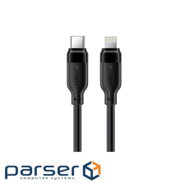 Дата кабель USB 2.0 AM to Lightning 2.0m 30W TPU black Acefast (6974316286288)