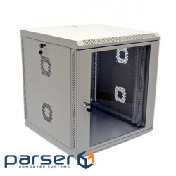 Cabinet 15U, 600х600х743 mm (W * D * H), acrylic glass, gray (UA-MGSWA156G)