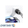 Зарядний пристрій Essager 2xUSB-C + 1xUSB PD67W QC4.0 FCP GaN black (ECT67W-LJB01-Z)