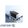 Зарядний пристрій Essager 2xUSB-C + 1xUSB PD67W QC4.0 FCP GaN black (ECT67W-LJB01-Z)