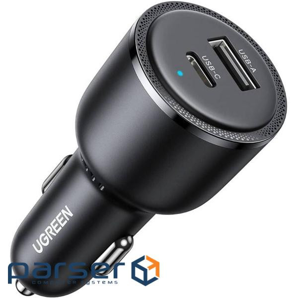 Автомобільний зарядний пристрій UGREEN EC701 63W 1xUSB-C, 1xUSB-A, PD3.0, QC3.0 Car Charge (35023)