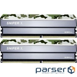 Модуль пам'яті G.SKILL Sniper X Classic Camo DDR4 3200MHz 32GB Kit 2x16GB (F4-3200C16D-32GSXFB)
