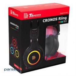 Thermaltake Headset HT-CRA-DIECBK-20 CRONOS Riing RGB 7.1 Gaming Headset Retail
