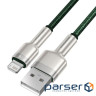 Кабель BASEUS Cafule Metal Data Cable USB for Lightning 2м Green (CALJK-B06)