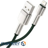 Кабель BASEUS Cafule Metal Data Cable USB for Lightning 2м Green (CALJK-B06)