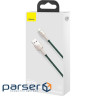 Кабель BASEUS Cafule Metal Data Cable USB for Lightning 2м Green (CALJK-B06)
